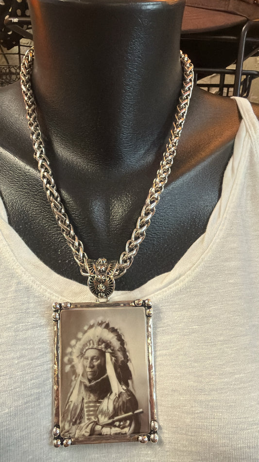 Prairie Legend Portrait Necklace